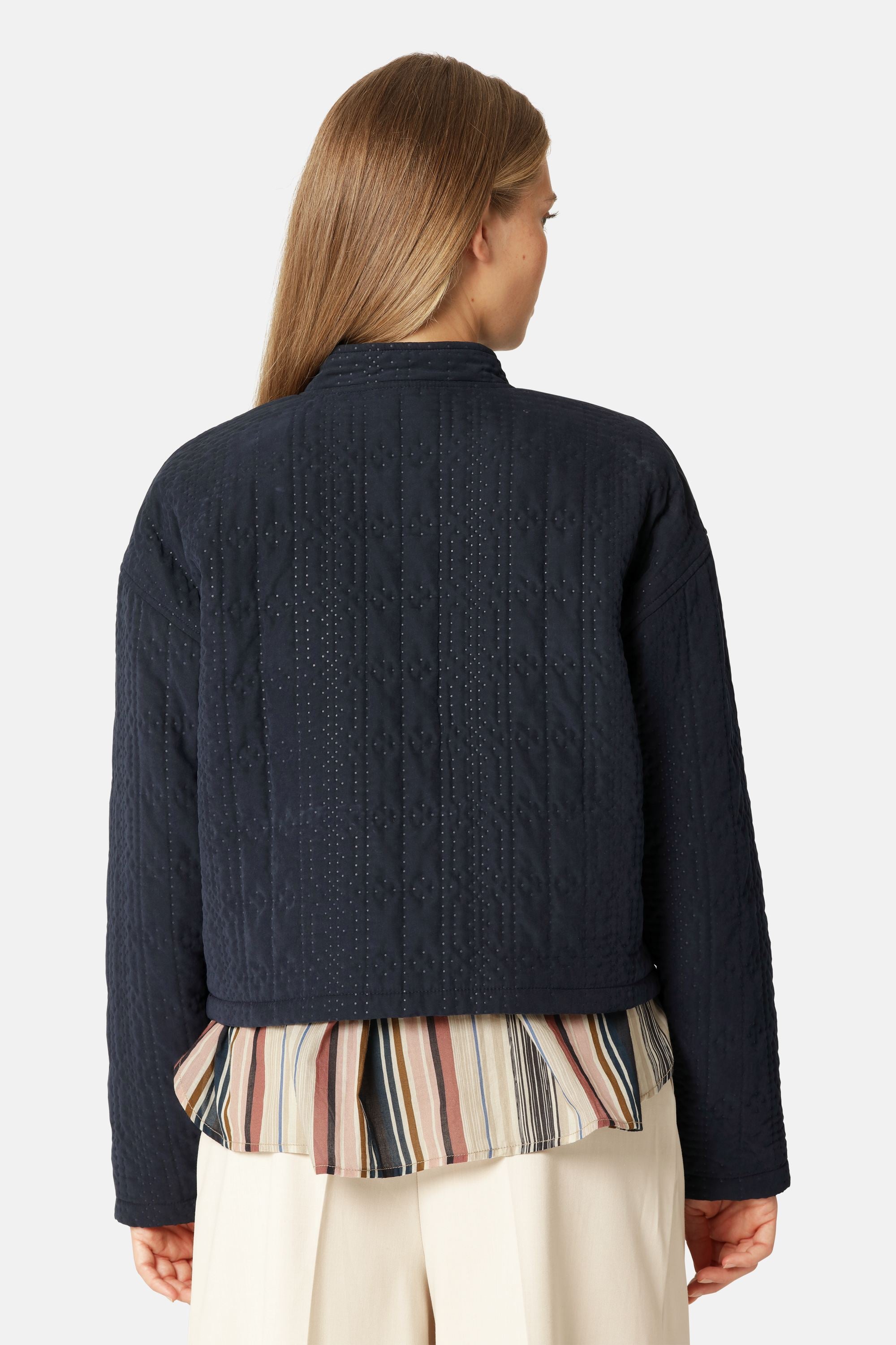 Kurze Steppjacke - Dark Indigo